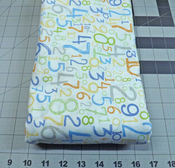 3 yd Babysaurus Numbers Fabric: Blend Quilt Fabric