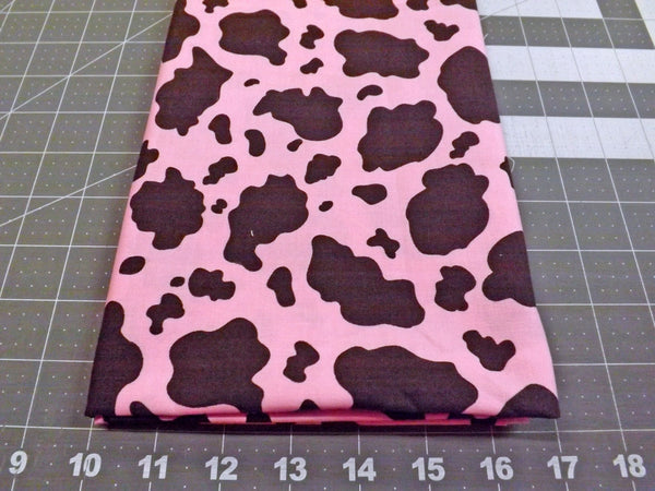 Very Rare Michael Miller Pink Horsey Fabric - 2/3 yd