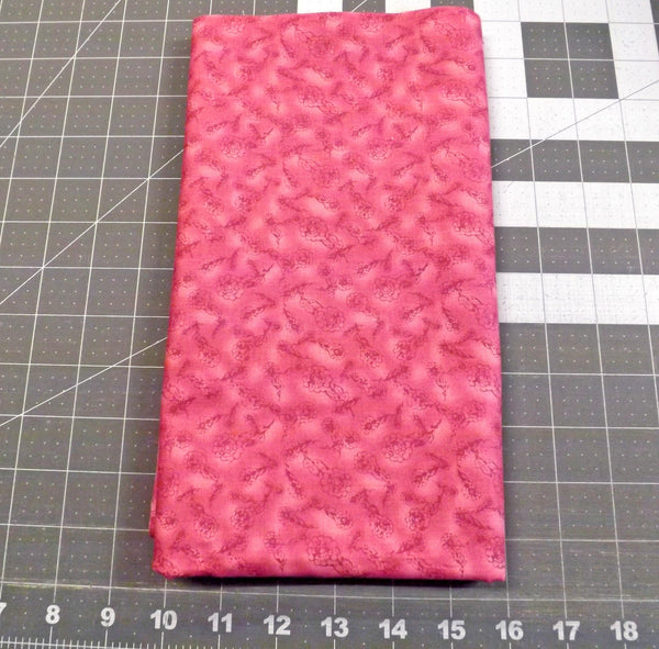 Ditsy Floral Quilt Cotton Fabric - Tonal Pink, 1 Yard