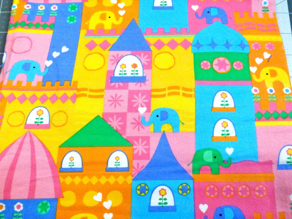 Kidz Circus Flannel Fabric: Baby Quilt Material, 1 1/2 yd