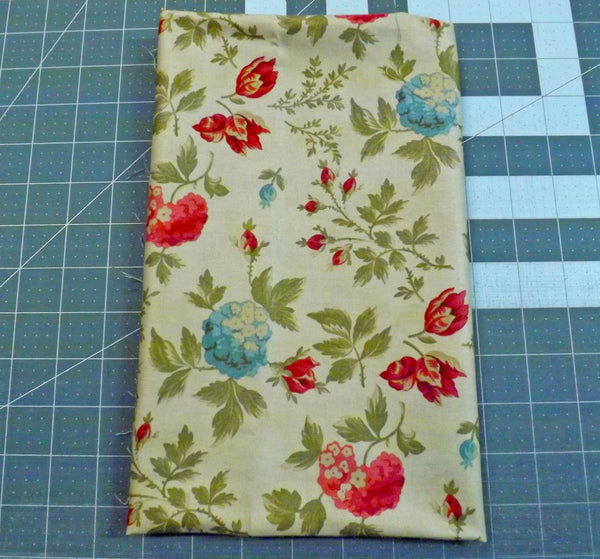1/2 yd Double Chocolat Quilt Fabric: Moda Beige Floral Print