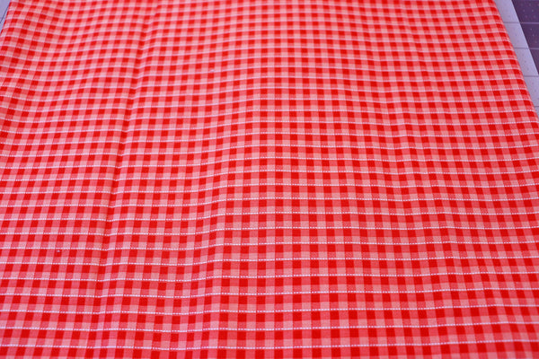 1 1/3yd Red Check Cotton Fabric - Riley Blake DayDream Collection