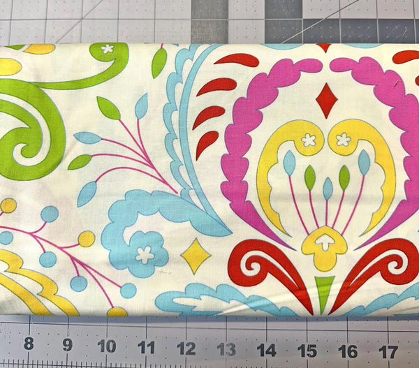 Kumari Garden Quilt Fabric: Sujata Pink Floral, Free Spirit 2 1/2 yd