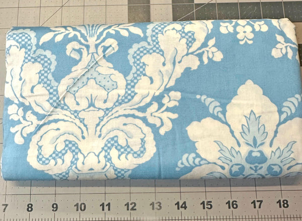 Tea Cakes Wallpaper Blue Quilt Fabric - 2 1/2 yd Free Spirit Fabric