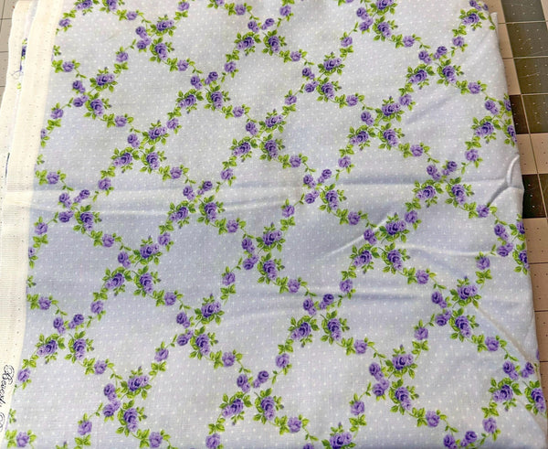 Beverly Park Briarwood Purple Floral Quilt Fabric - RJR - 2 yd