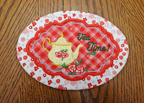 Tea Time Mug Rug - Gift for the Tea Lover