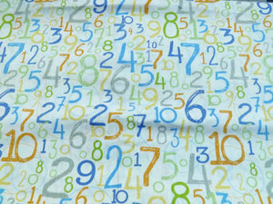 3 yd Babysaurus Numbers Fabric: Blend Quilt Fabric