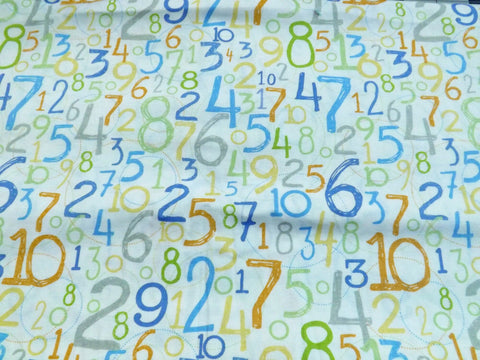 3 yd Babysaurus Numbers Fabric: Blend Quilt Fabric