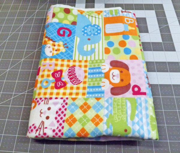 1 1/4 yd Animal Alphabet Flannel Fabric: Baby Quilt Material