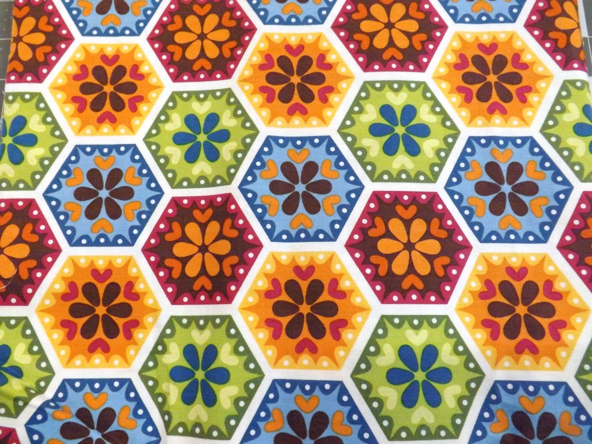 Stitch Organic Patchwork Fabric by Robert Kaufman 1 3/4 yd
