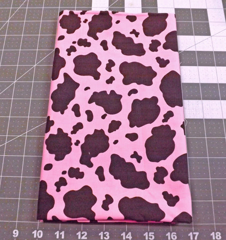 Very Rare Michael Miller Pink Horsey Fabric - 2/3 yd