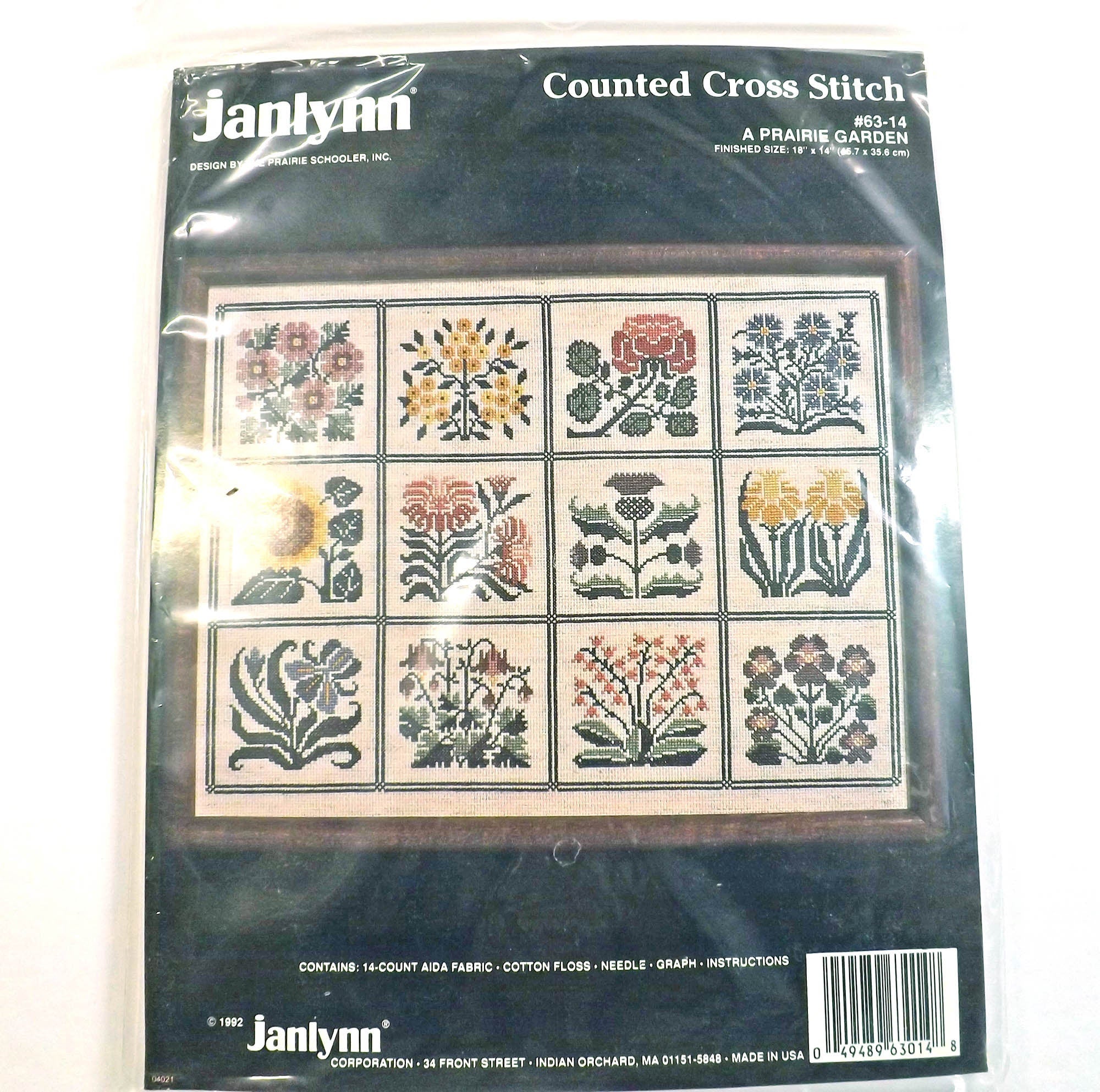 Janlynn Prairie Garden Cross Stitch Kit