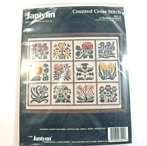Janlynn Prairie Garden Cross Stitch Kit