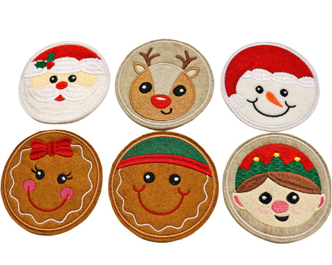 Fun Christmas Coaster Set with Vinyl Snap Tray