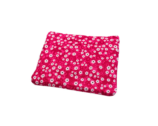 Pink Double Zipper Coin Bag. Red White and Blue Zipper Purse with Front Pocket. Gift for Mom. Vacation Zip Bag.