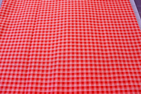 1 1/3yd Red Check Cotton Fabric - Riley Blake DayDream Collection