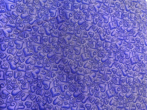 Purple Sweet Hearts Cotton Fabric - Epic Sunny Days Quilt Fabric 2 5/6 yd