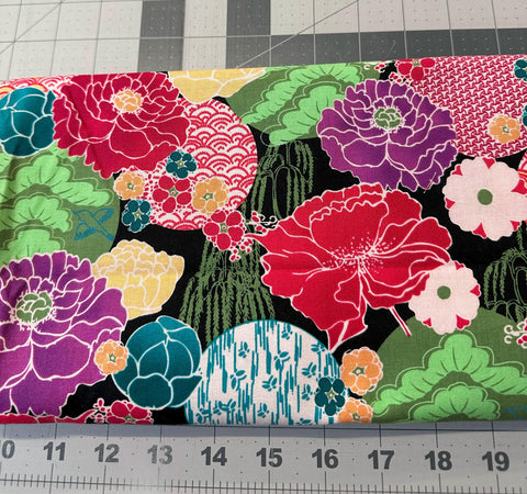 M'Liss My Bouquet Floral Quilt Fabric - 1 1/3 yd, Rare