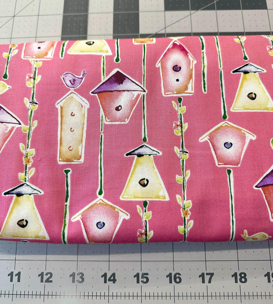 2 1/2 yd. Sweet Birdie Home Tweet Home Quilt Fabric. Rare Fabric Destash. Fabric Clearance. Quilt Fabric.