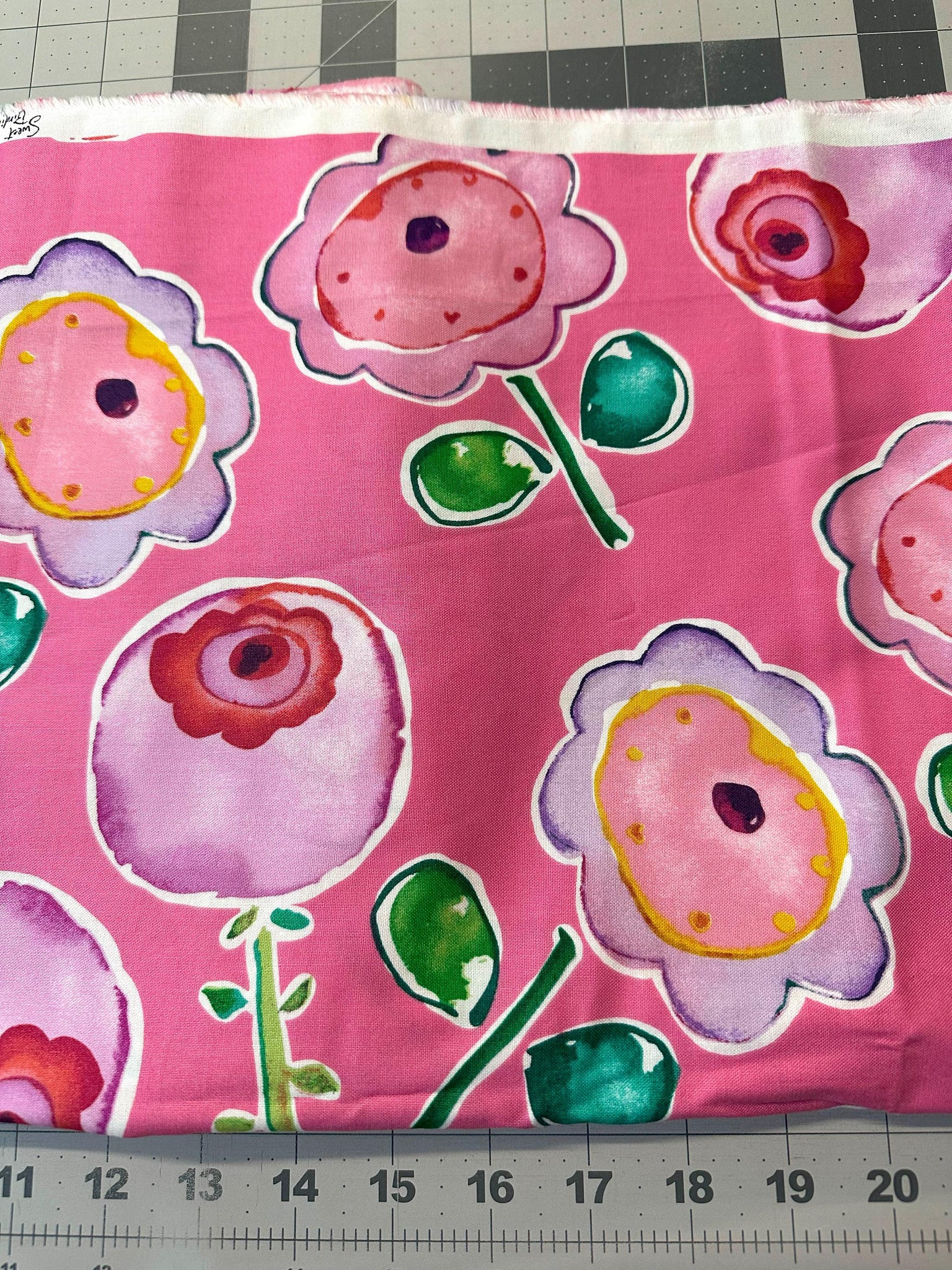 Sweet Birdie Flower Pops Quilt Fabric - 2 1/3 yd. Rare Westminster Fabric