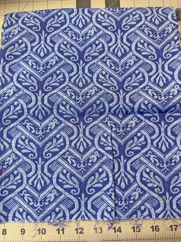 French Court Abstract Navy Cotton Fabric - Timeless Treasures 5/6 yd