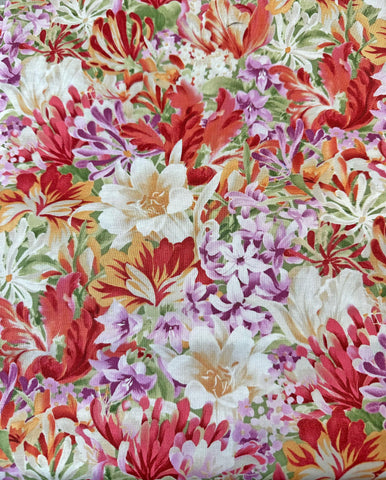 1 2/3 yd Floral Quilt Fabric: Romantic Delights, South Sea Imports