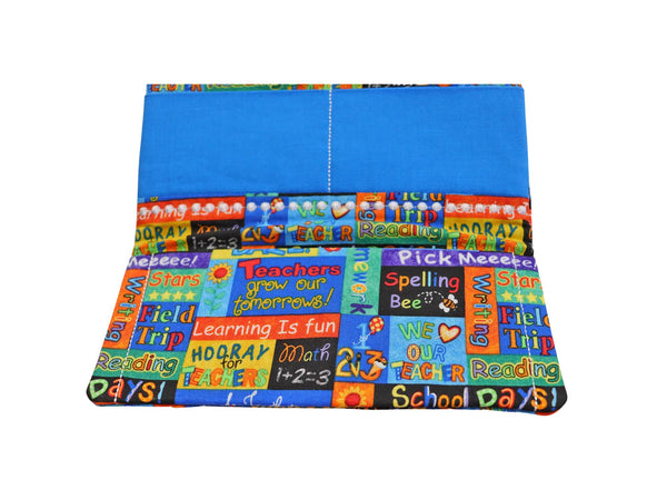 Teacher Wallet with Fun School Phrases. Gift for Teacher.