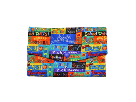 Teacher Wallet with Fun School Phrases. Gift for Teacher.