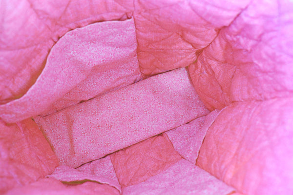 Pretty Pink Bows Rag Quilt Tote