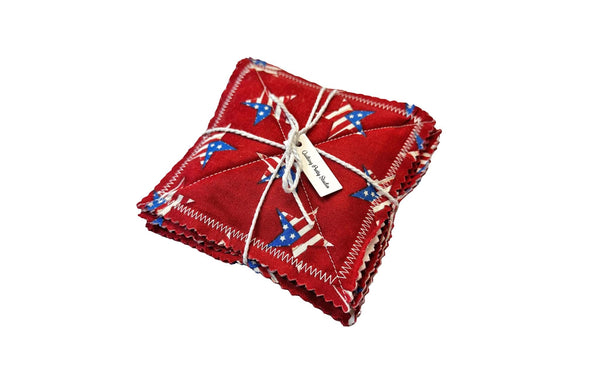 Red Patriotic Stars Coaster Set