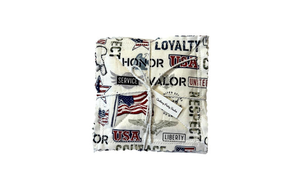 Patriotic Military Coaster Set