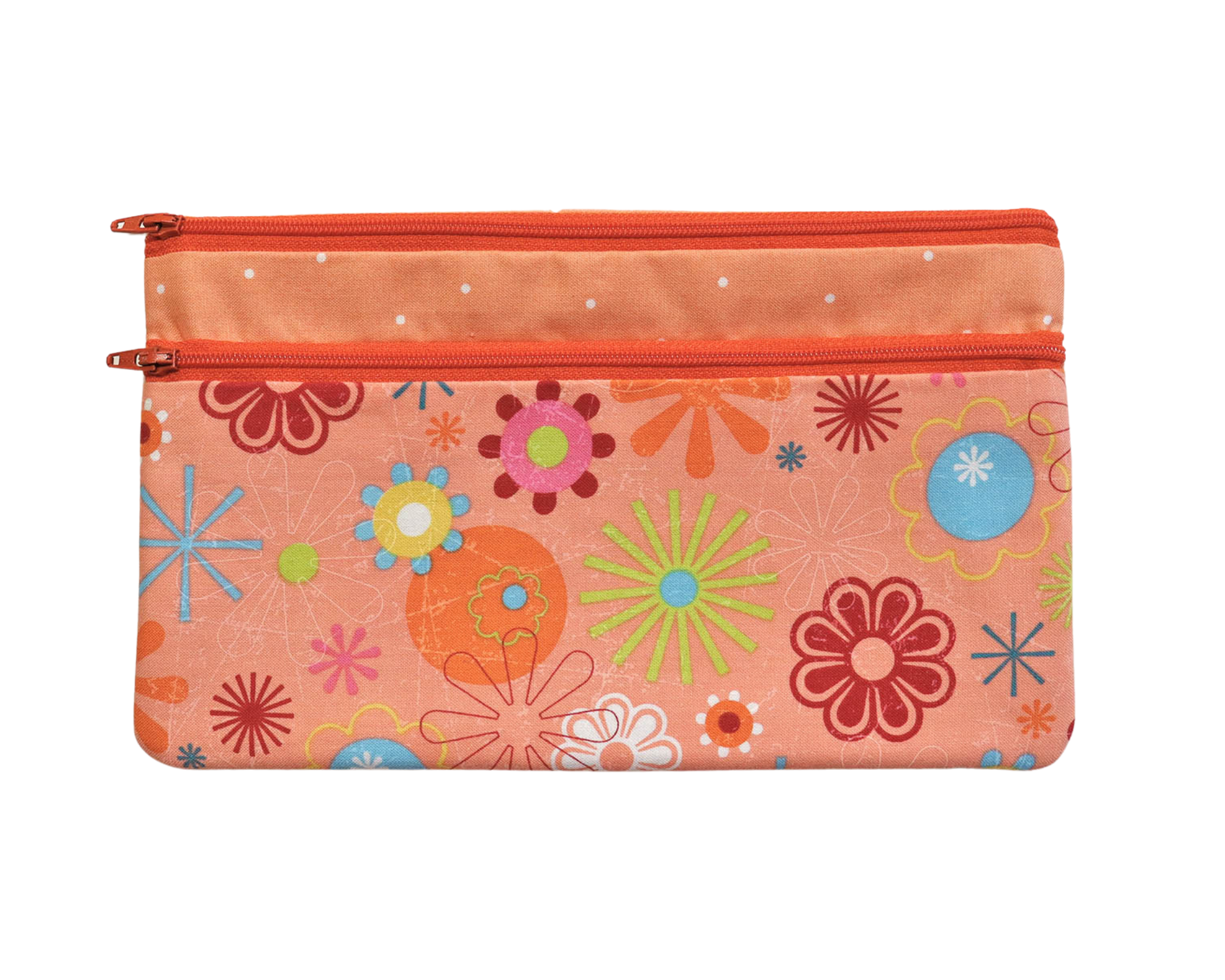 Melon Pink Zipper Bag