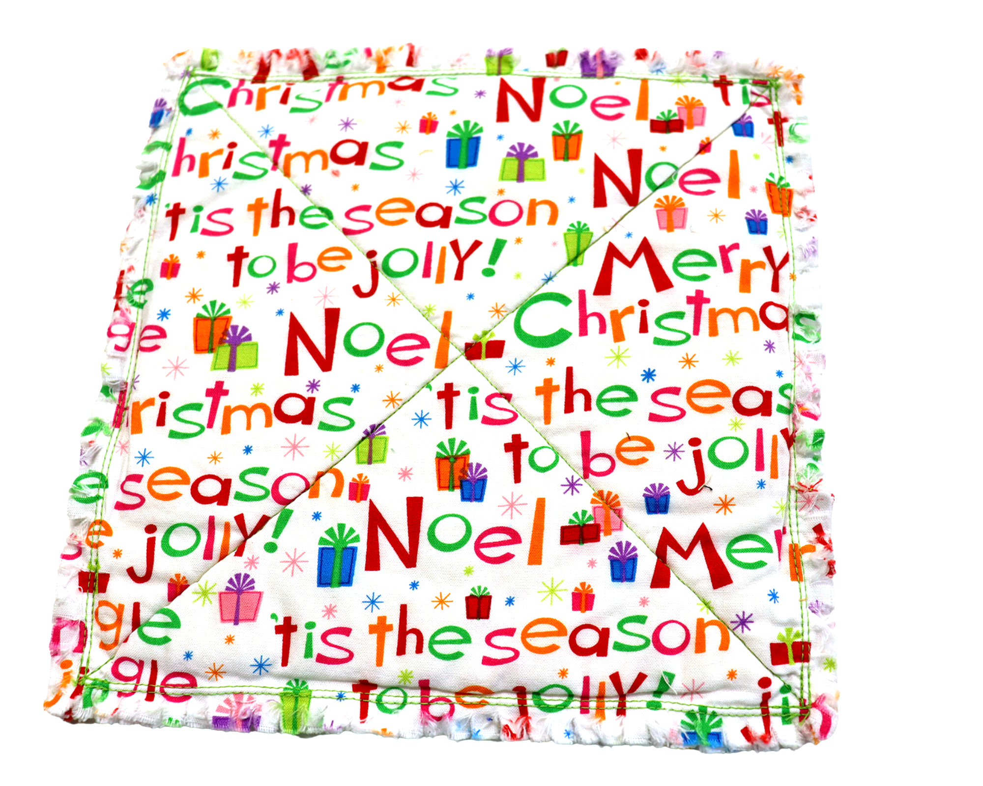 Christmas Words Candle Mat